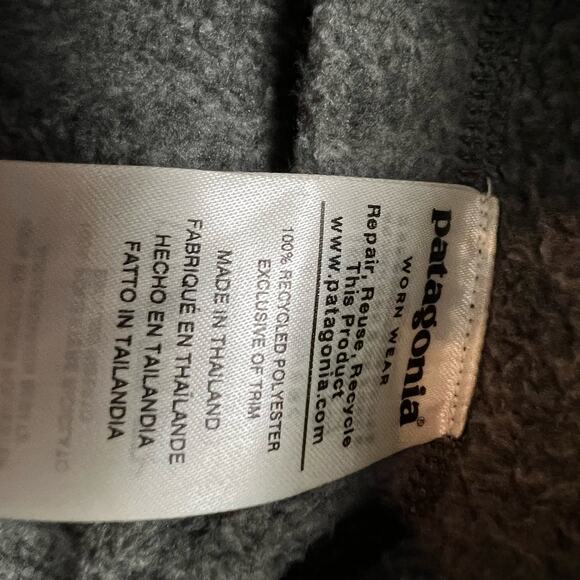 Patagonia Better Sweater Mens Small Gray Wuarter Zip Medix Logo Gray - Picture 5 of 7